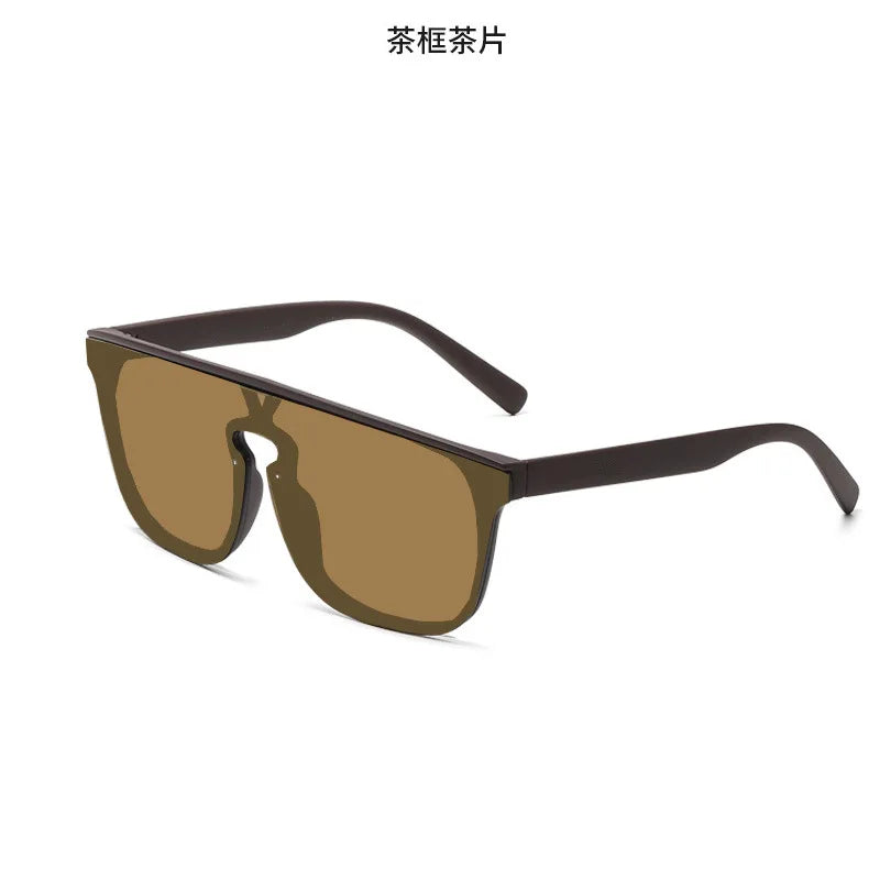 In 2023, the new European and American fashion ms oval sunglasses high quality men's sunglasses