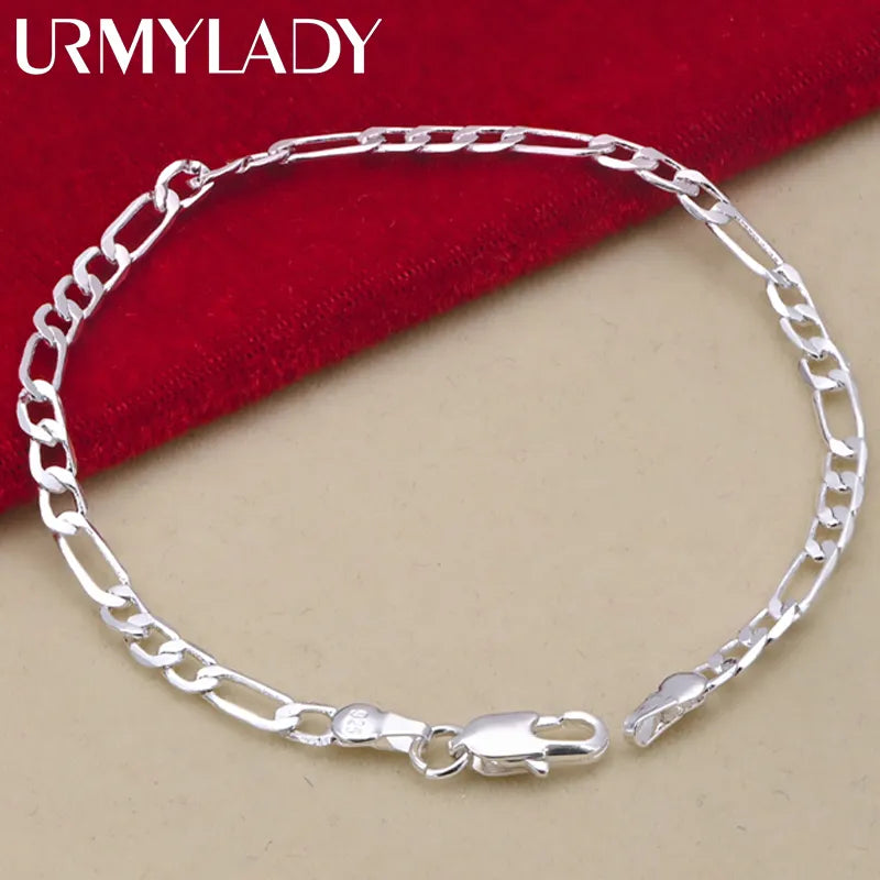 Exclusive Noble new arrive Genuine Elegant 925 sterling silver 4MM cha