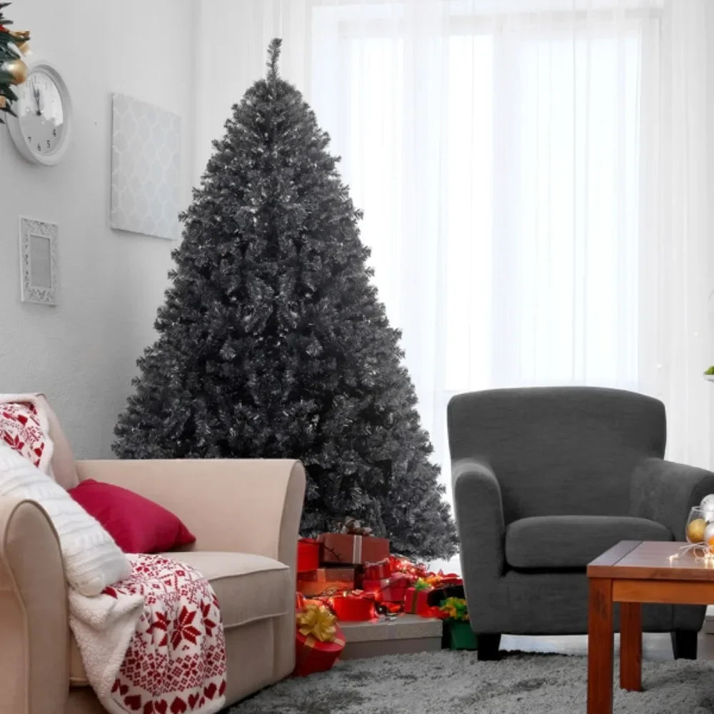 Black 1150 Branches The leaves are made of flame retardant PVC material, which is durable and not easy to deform Christmas tree
