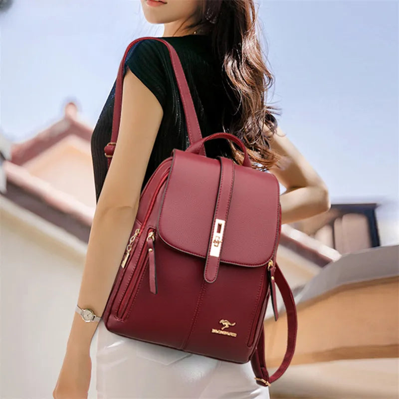 Unique Exclusive Exclusive Luxury Women Leather Backpacks for Girls Sa