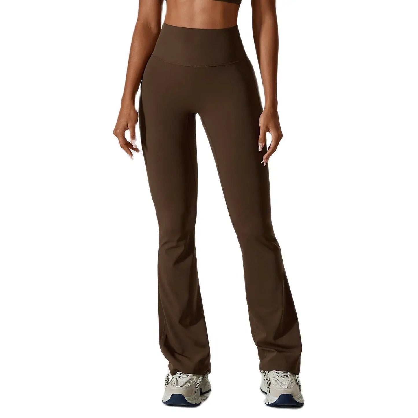 Women Yoga Bell-bottoms Tight Scrunch Butt Lifting Dance High Waist Tights Sport Pants Gym Running Breathable Fitness Leggings