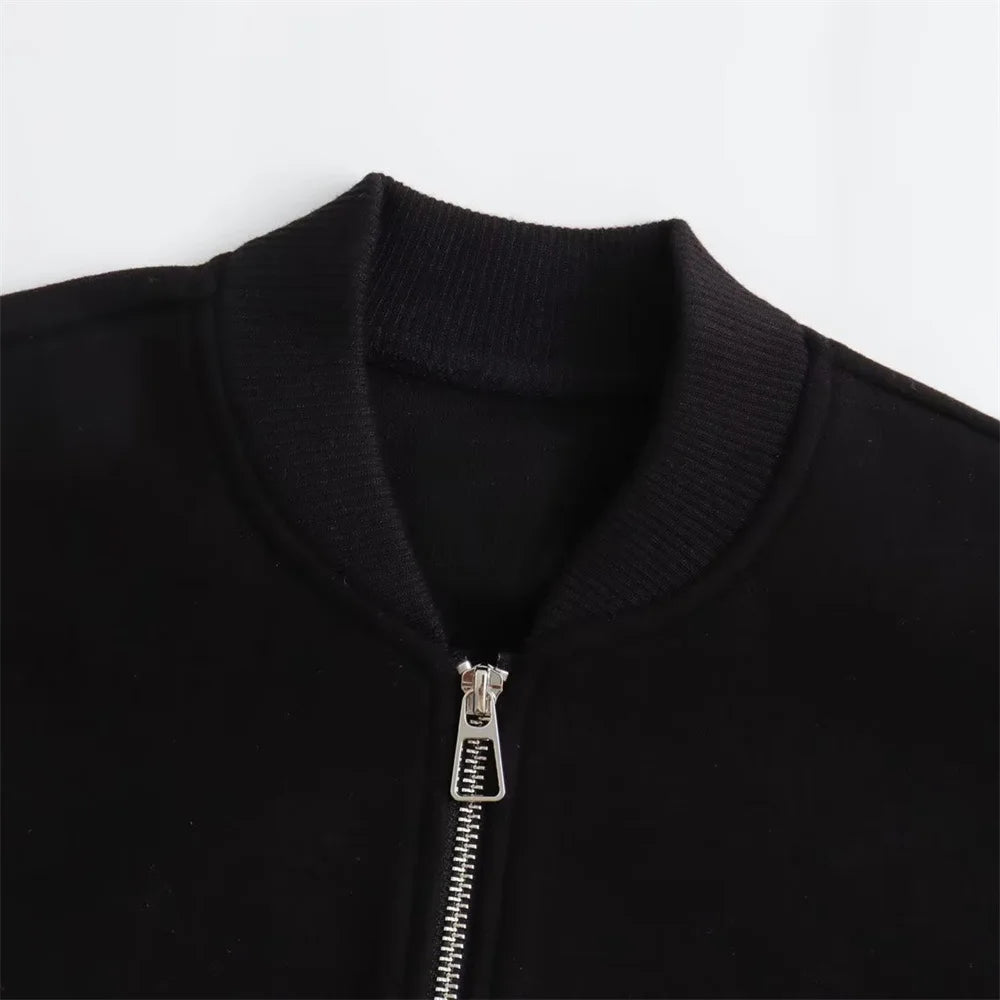 UNIZERA 2023 Autumn/Winter New Women's Wear New Fashion Casual Loose Versatile Stand up Collar Soft Jacket Coat