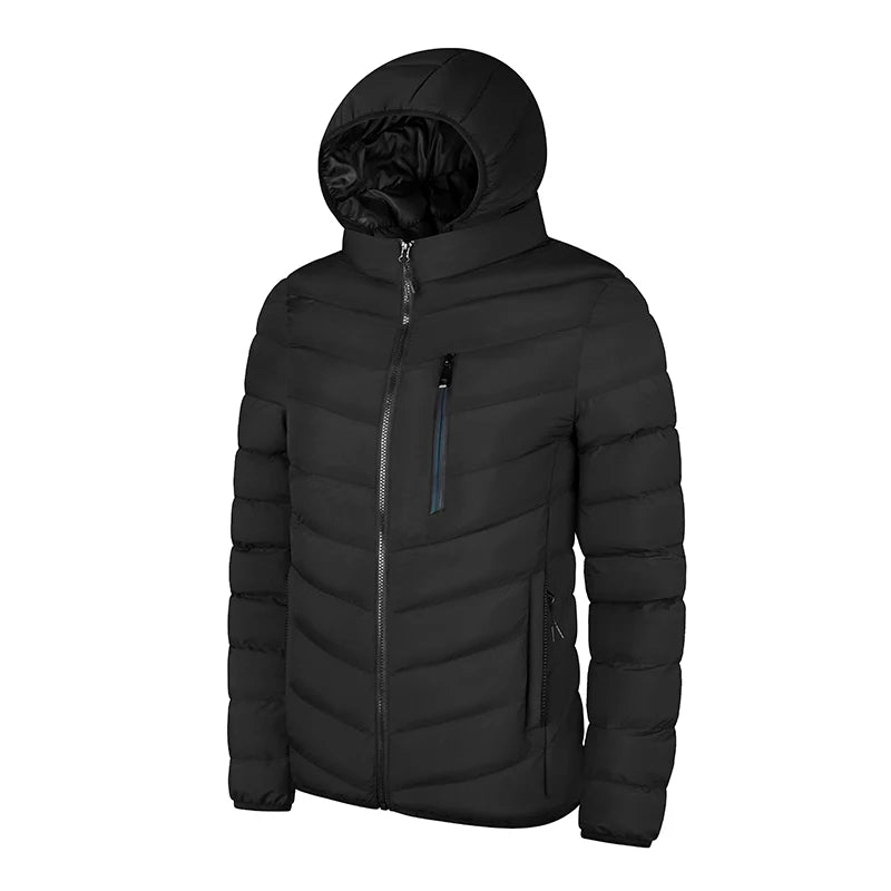New Autumn Winter Men Warm Waterproof Parkas Jacket Coat Mens Hooded Casual Brand Windproof Thick Outwear Hat Parkas Jacket Male