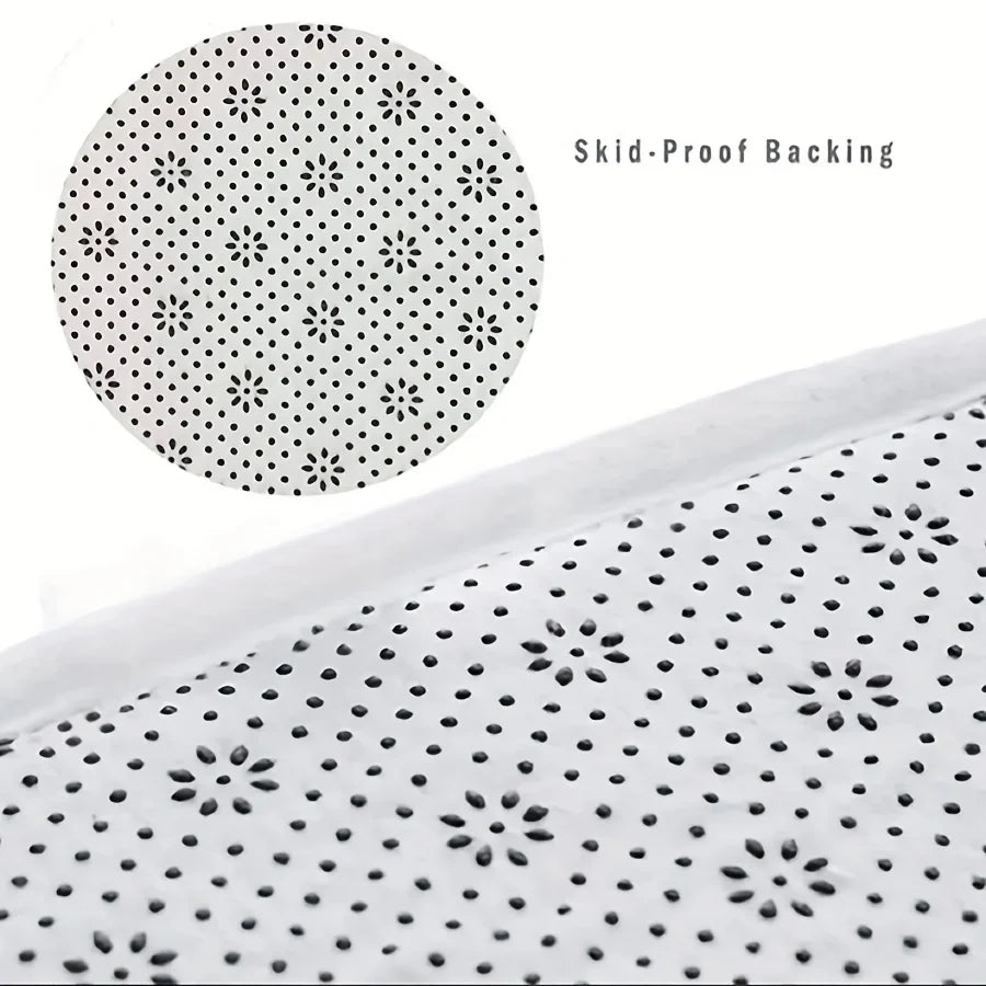 1 piece wood pattern kitchen rug, non-slip machine washable flannel floor mat, suitable for the kitchen at the entrance of the h