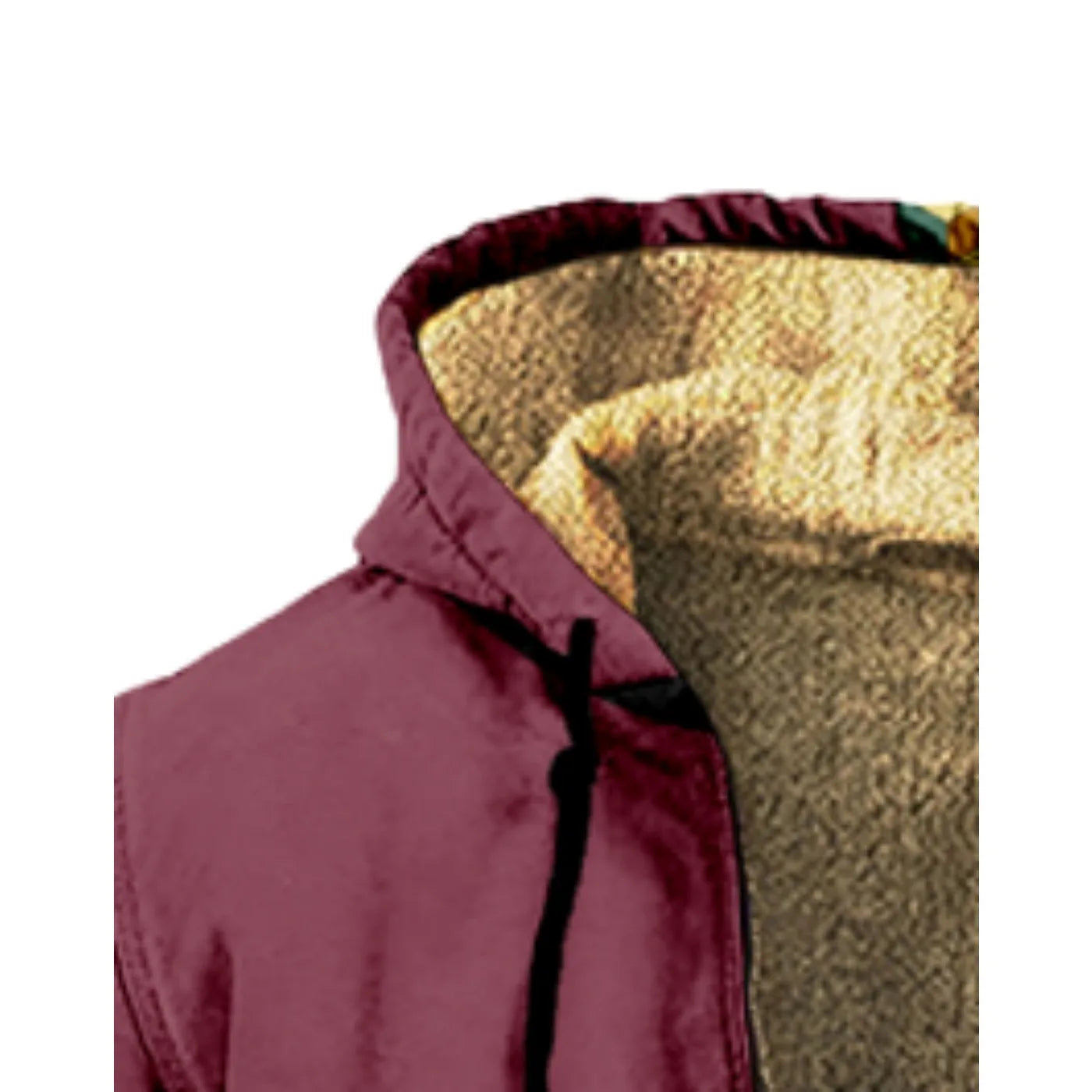 Men's and women's thick wool hooded double-layer jackets, winter and autumn street zippers, keep warm outdoors