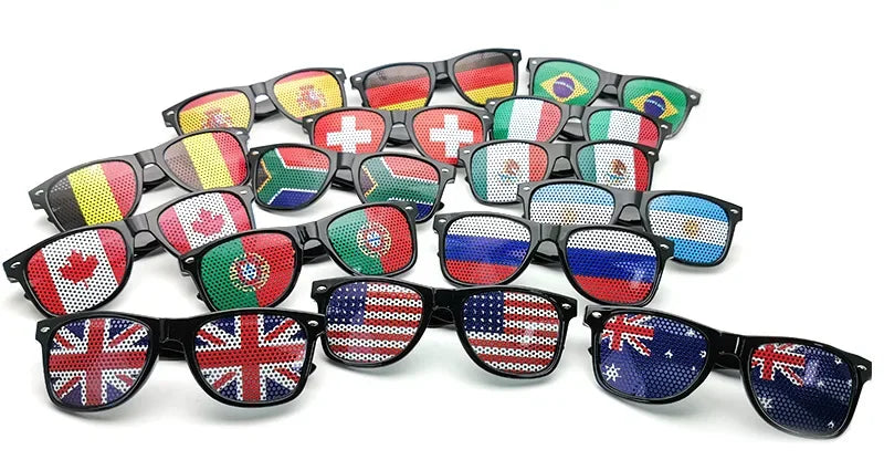 National Flag Sunglasses Men Football Basketball Game Fan Decorative Glasses Women Party Festival Independence Day Eyewear