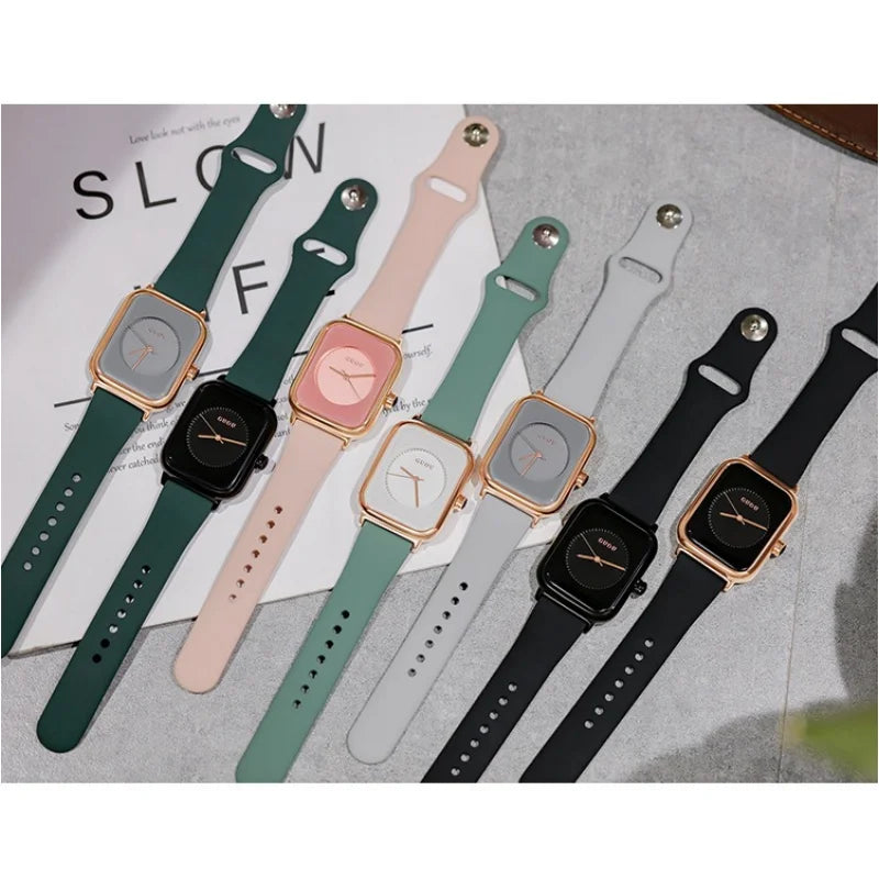 Woman Watch Fashion Sport Quartz Women’s Wristwatch Waterproof Simple Silicone Band Watches Clock