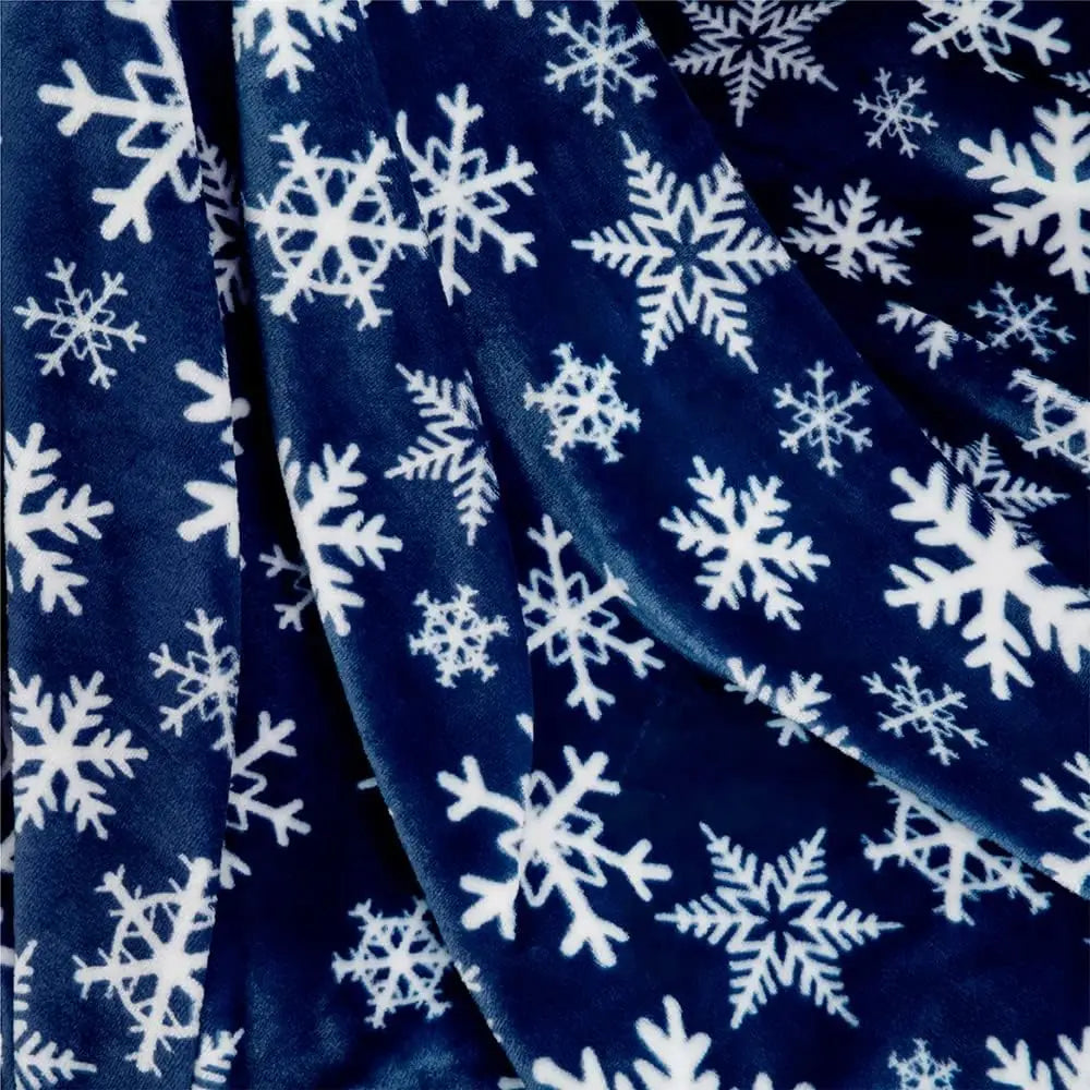 Christmas Throw Blanket,Flannel Snowflake Gingerbread 2024 Xmas Fleece Blanket,Winter Warm Soft Plush Blanket For Couch Sofa Bed