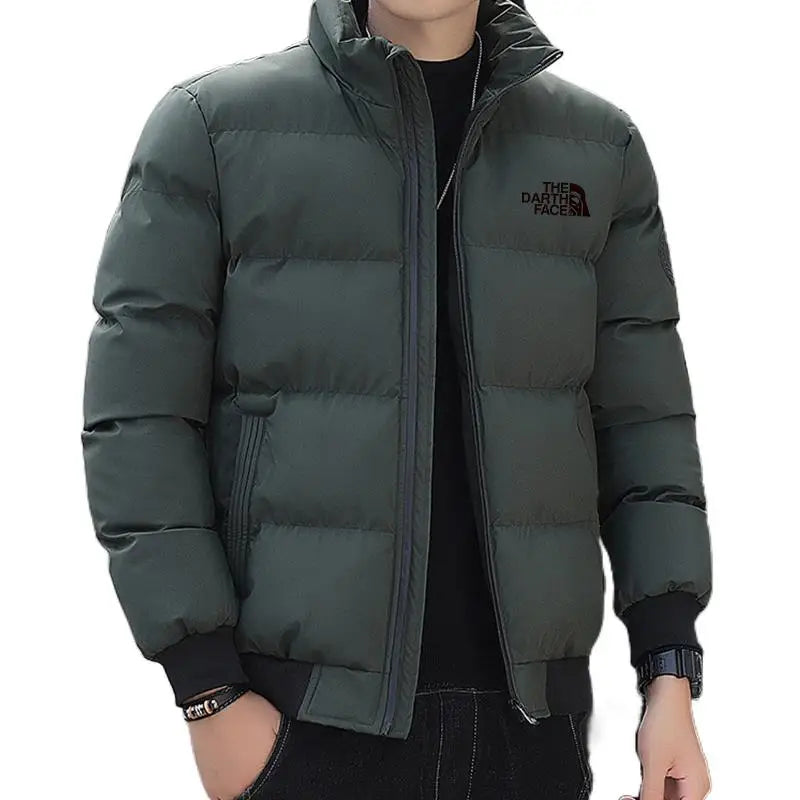 Men's Waterproof Thick Cotton Parka, Warm Jacket, Winter Fashion New Clothes, 2024