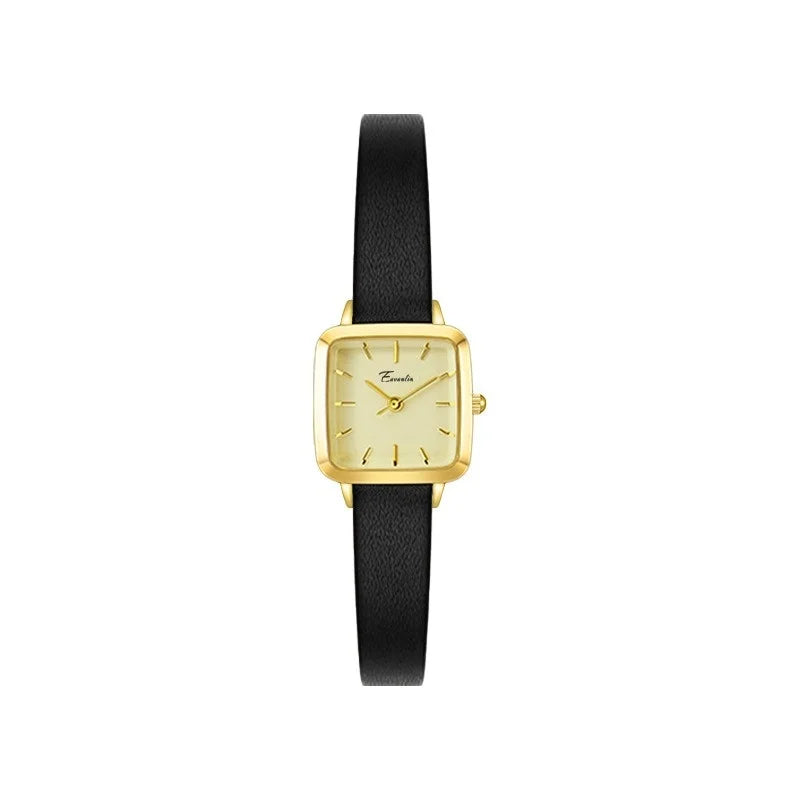 Woman Watch Light Luxury Quartz Watches for Women Gifts Waterproof Square Dial Leather Band Woman’s Wristwatch