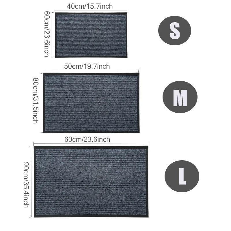 Doormat Entrance Front Door Mats Indoor Outdoor Washable Rug Entryway Mats for Shoe Scraper For Inside Outside House Doormat