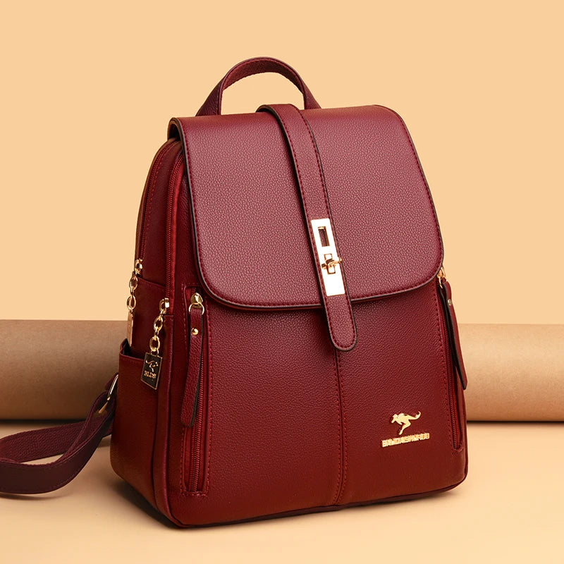 Unique Exclusive Exclusive Luxury Women Leather Backpacks for Girls Sa