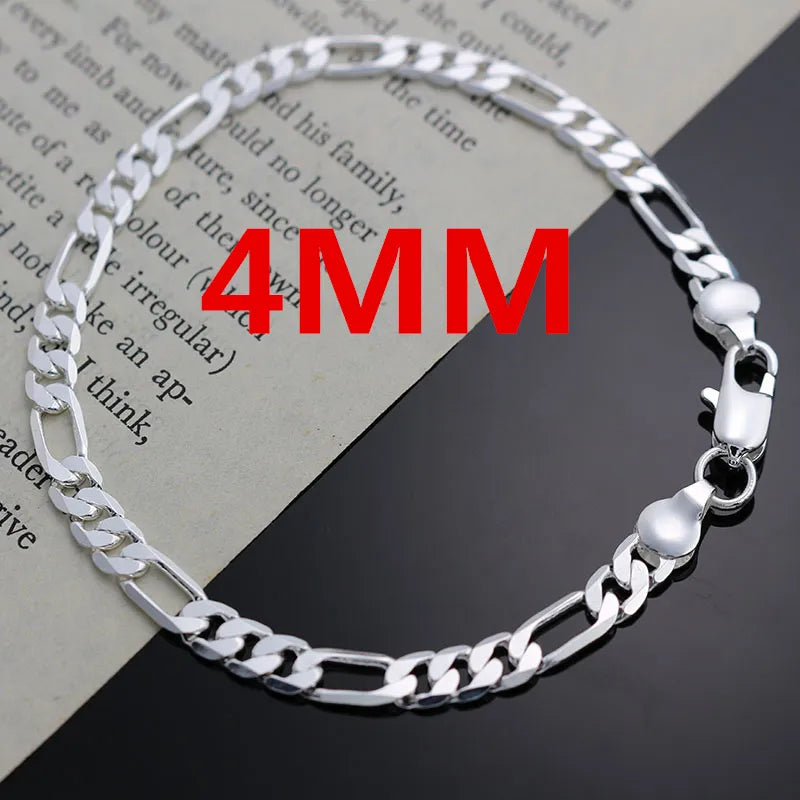 Exclusive Noble new arrive Genuine Elegant 925 sterling silver 4MM cha