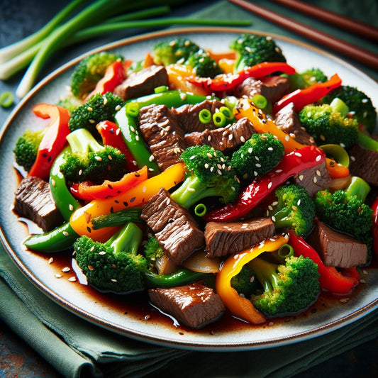 Beef Stir-Fry with Broccoli and Bell Peppers
