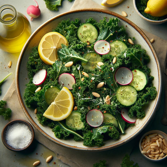 5-Minute Zesty Lemon Garlic Kale Salad: A Vibrant & Healthy Side Dish