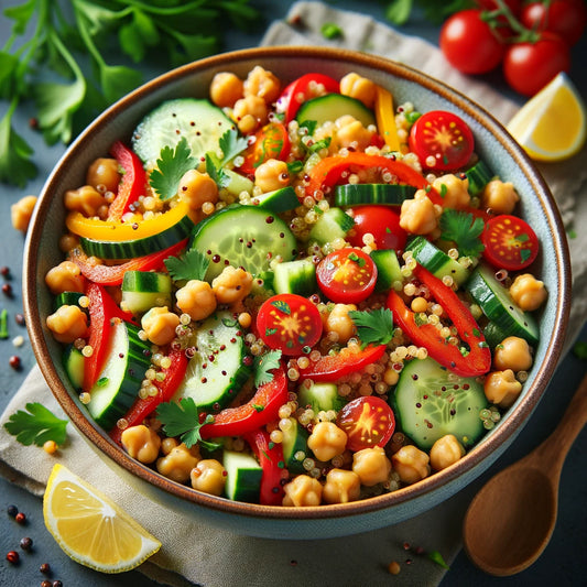Wholesome Chickpea and Quinoa Salad: A Protein-Packed Vegan Delight