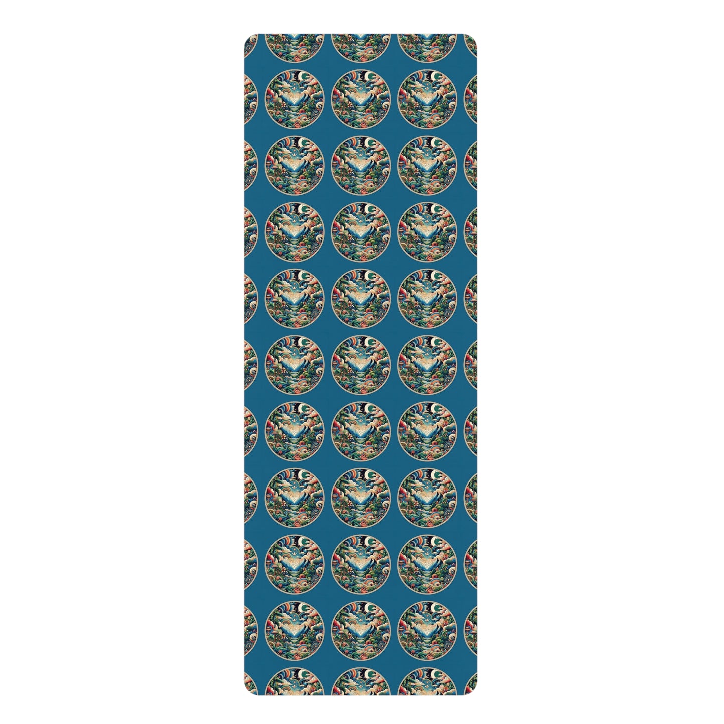 Global Tapestry Yoga Mat: Exquisite Microfiber with World-Inspired Design