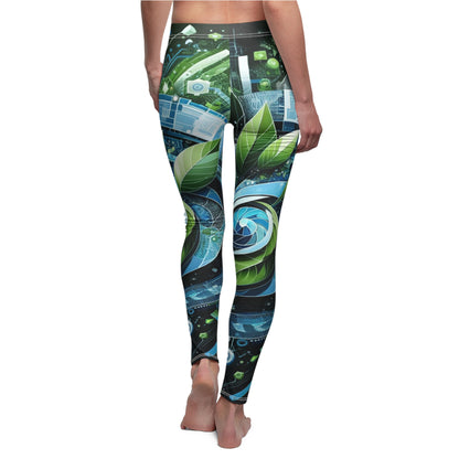 GreenTech High-Waisted Women's Leggings: Nature Meets Innovation