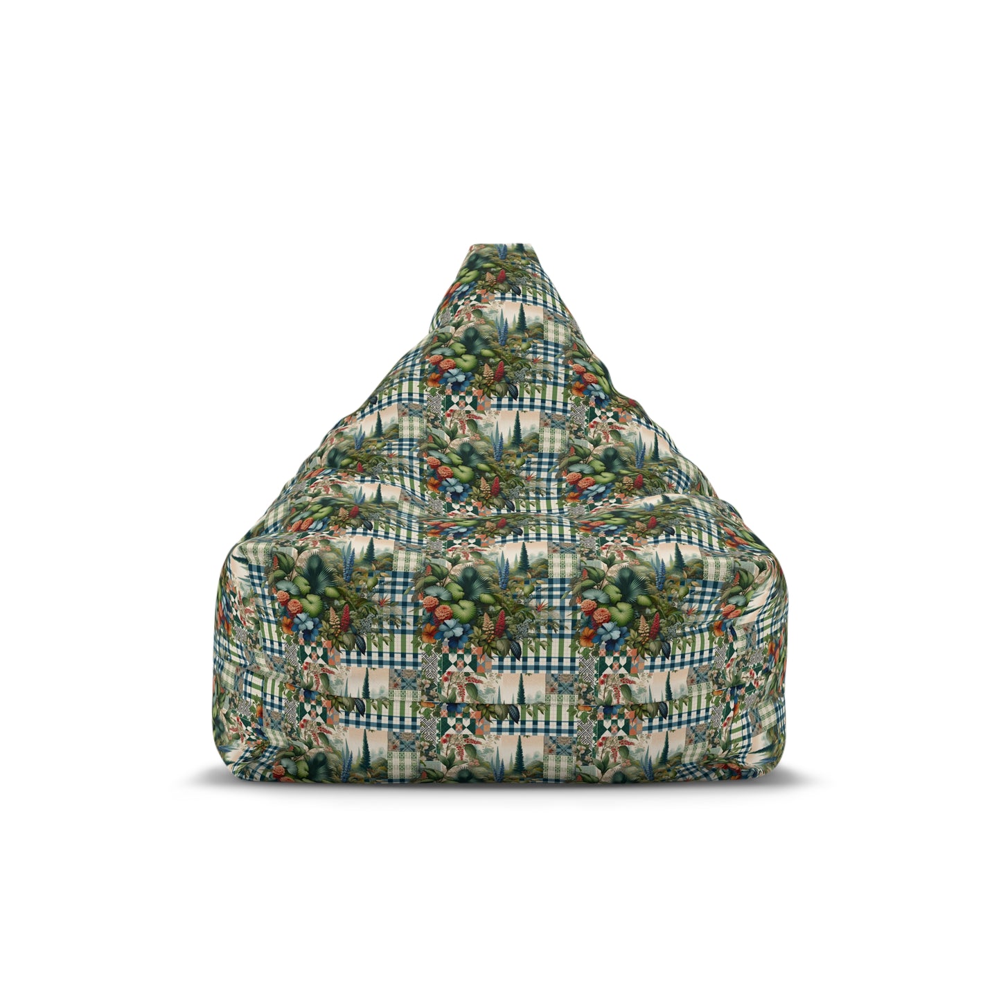 Botanical Pixel Harmony Bean Bag Chair Cover