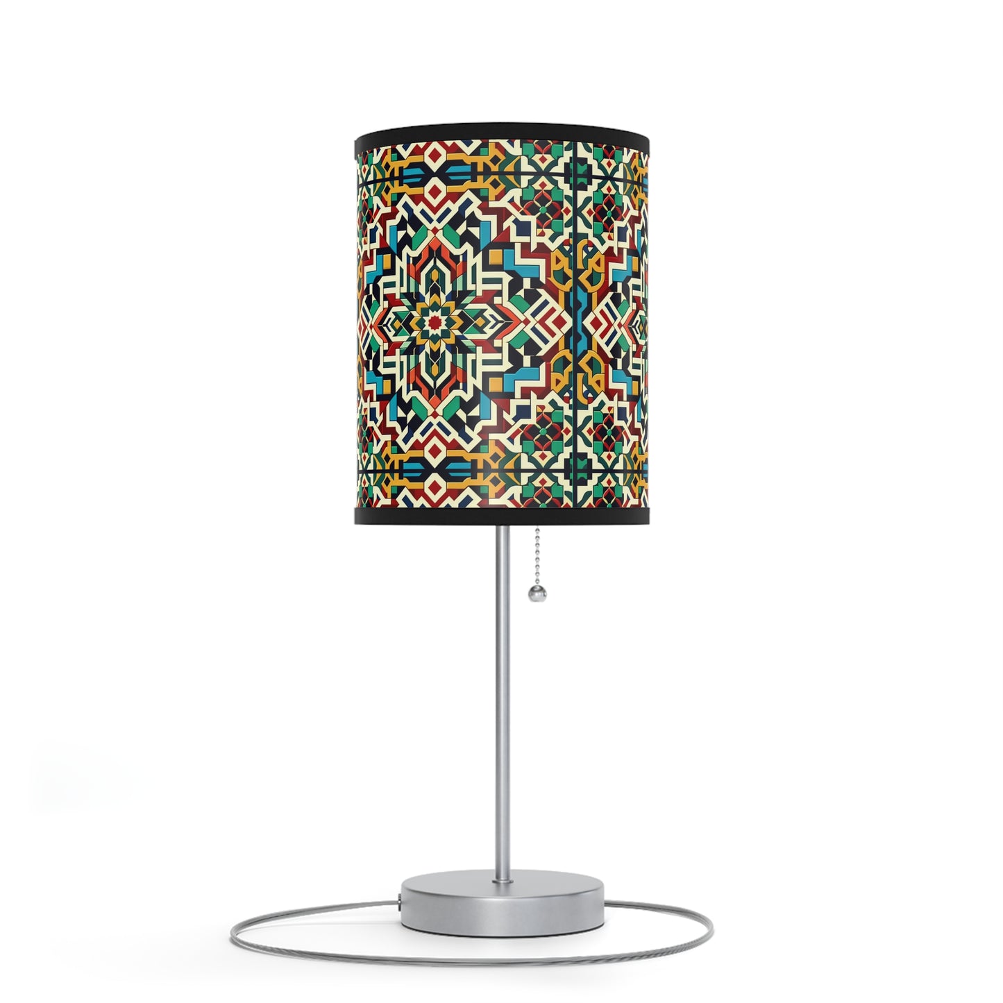 Marrakech Majesty Table Lamp with Moroccan Mosaic Pattern