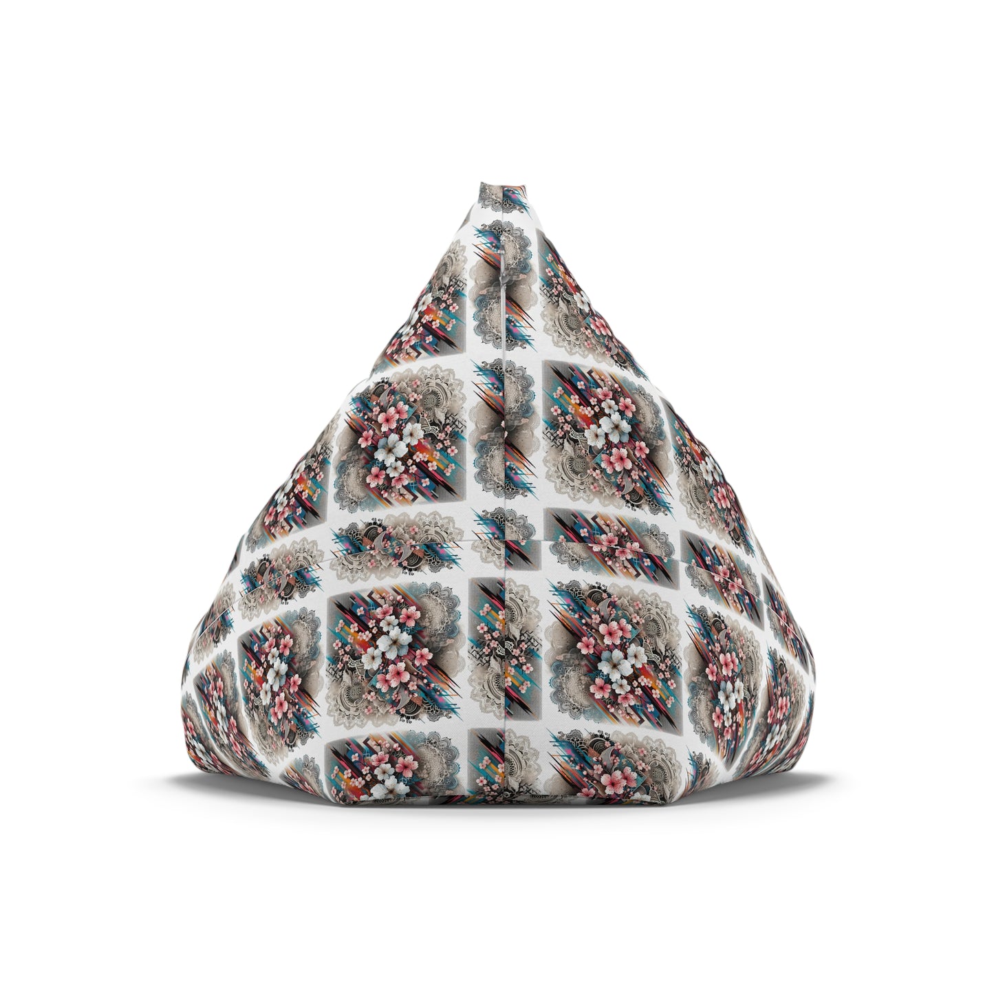 Urban Blossom Lace Fusion Bean Bag Chair Cover
