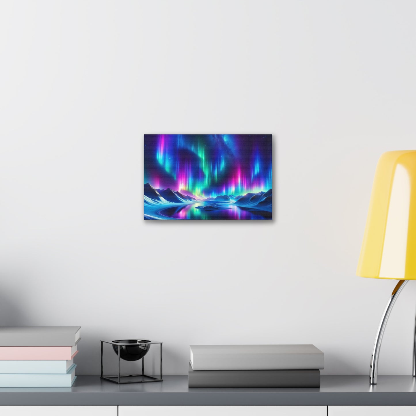 Aurora Borealis Majesty Canvas Art - Hyper-Realistic Northern Lights Scene