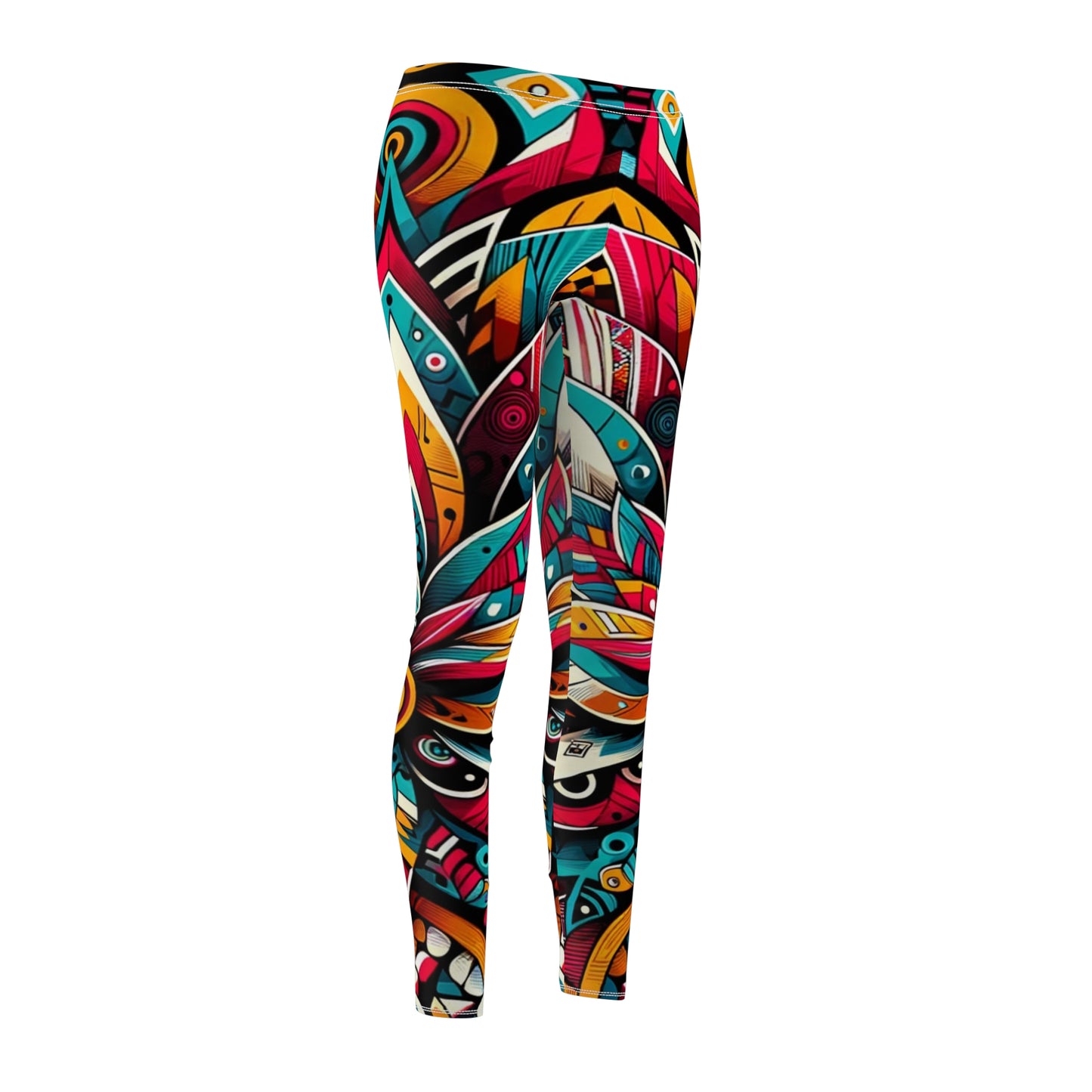 AfroUrban Fusion Women's Leggings: Bold Cultural Statement