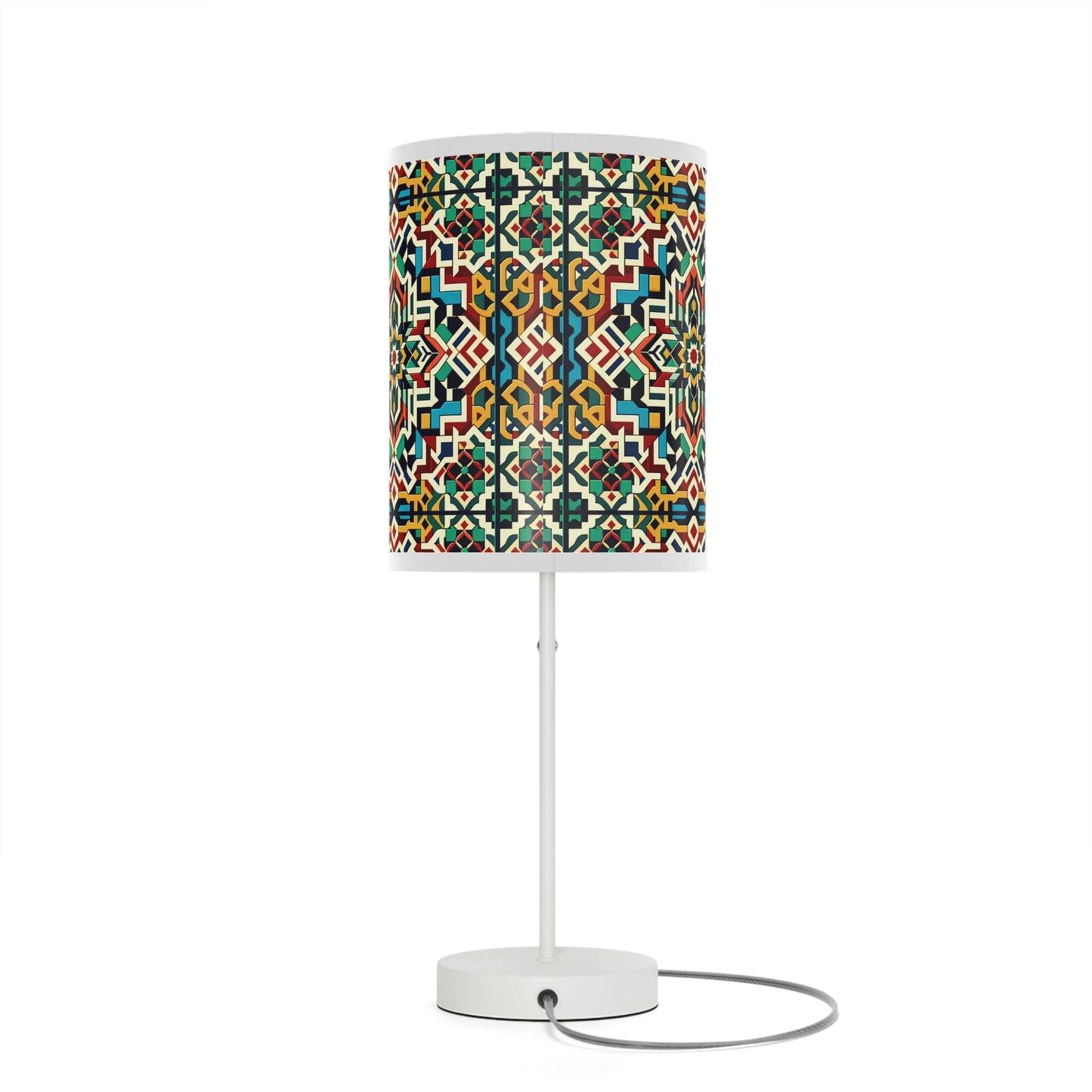 Marrakech Majesty Table Lamp with Moroccan Mosaic Pattern