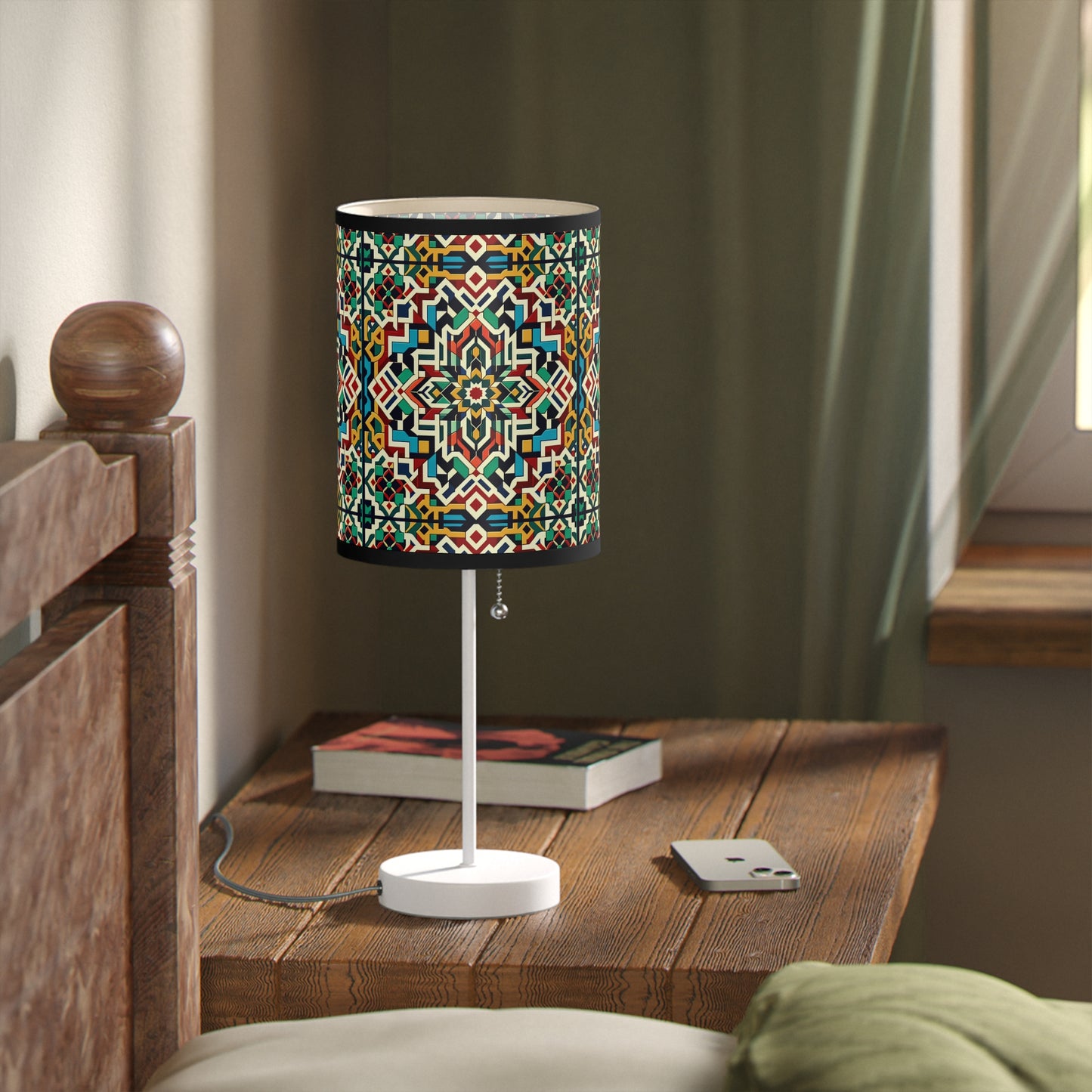 Marrakech Majesty Table Lamp with Moroccan Mosaic Pattern