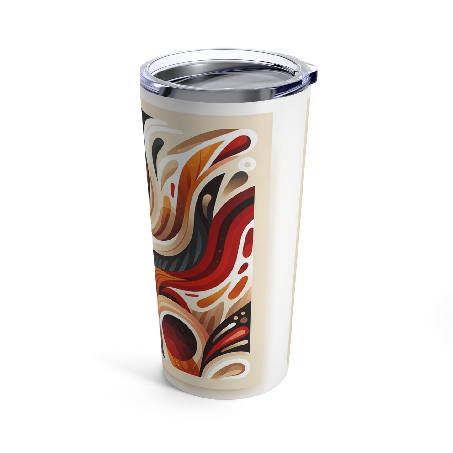 Autumn Embrace 20oz Tumbler - Abstract Warm Tones Design