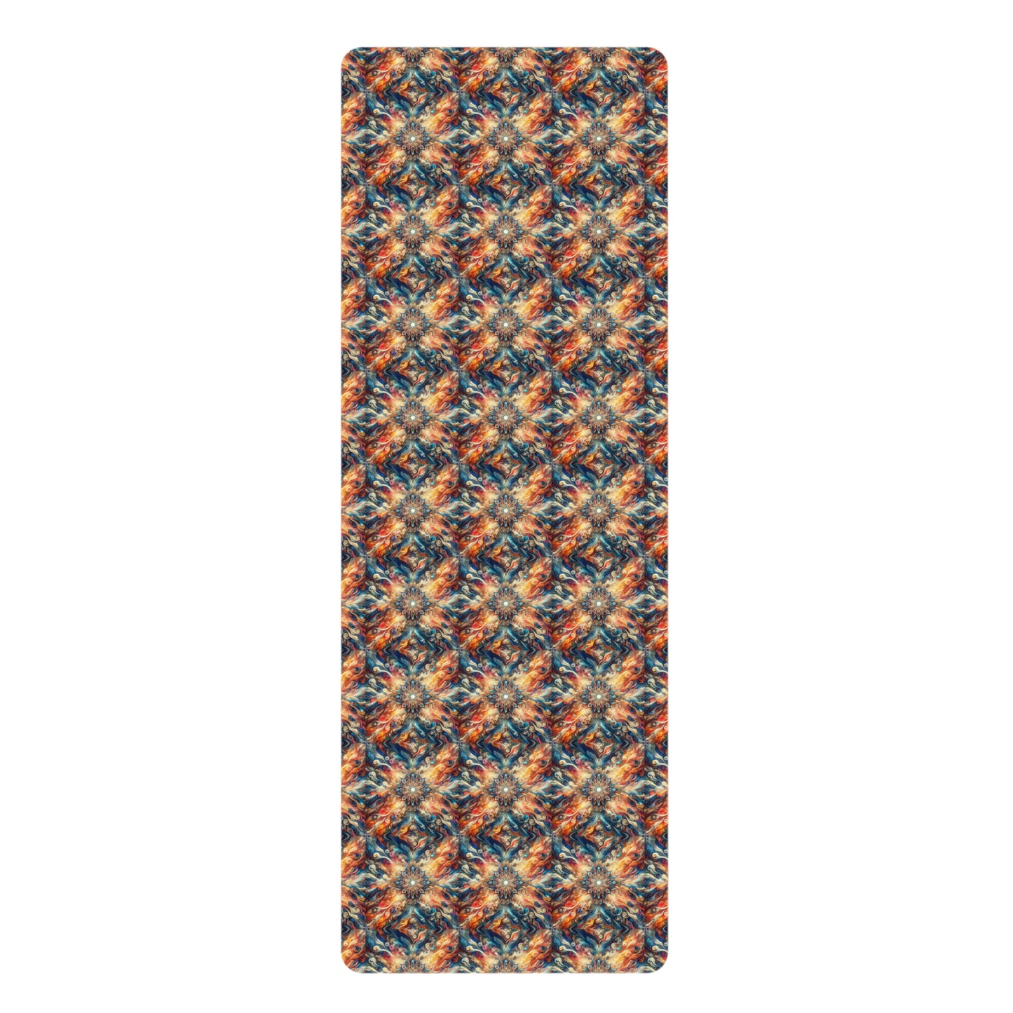 Cultural Mosaic Yoga Mat: Deluxe Microfiber with Vibrant World Design