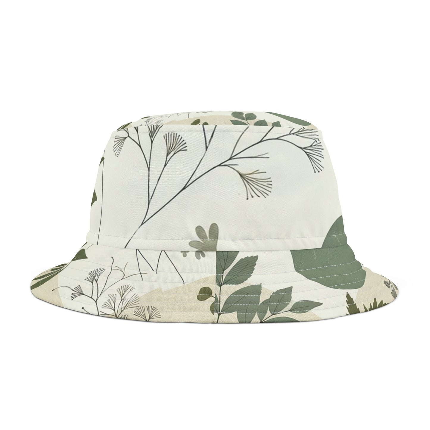 "Serenity Leaf" Minimalist Botanical Bucket Hat