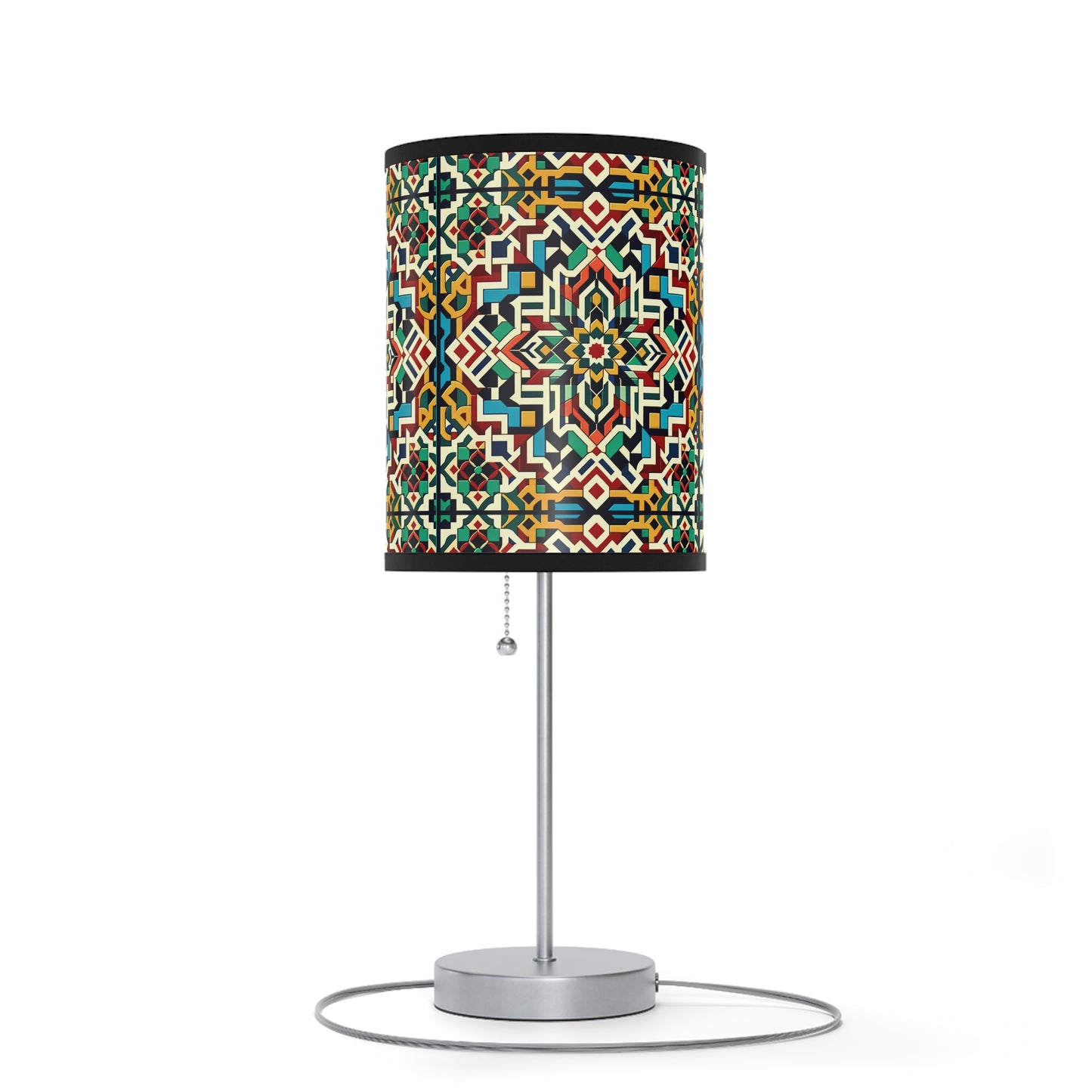 Marrakech Majesty Table Lamp with Moroccan Mosaic Pattern