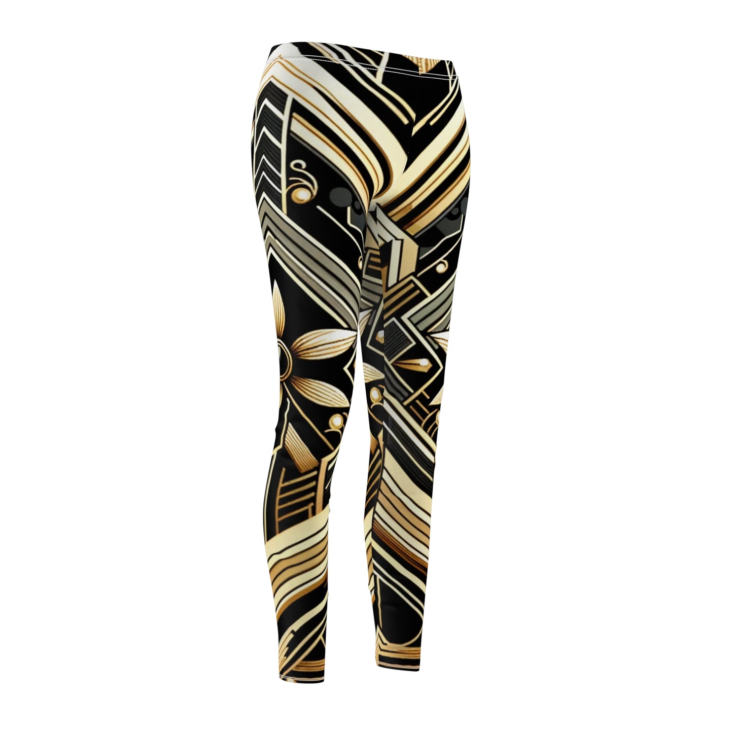 DecoGlam High-Waisted Women's Leggings: Modern Elegance Meets Vintage Chic