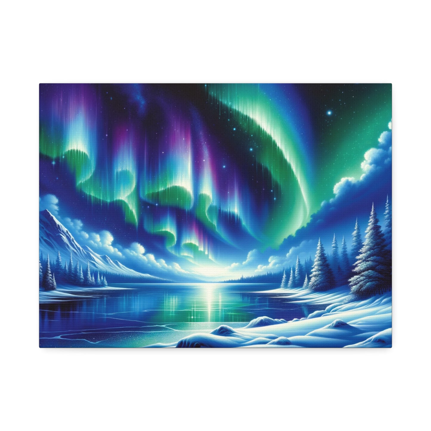 Aurora Dreams: Enchanting Northern Lights Canvas Art