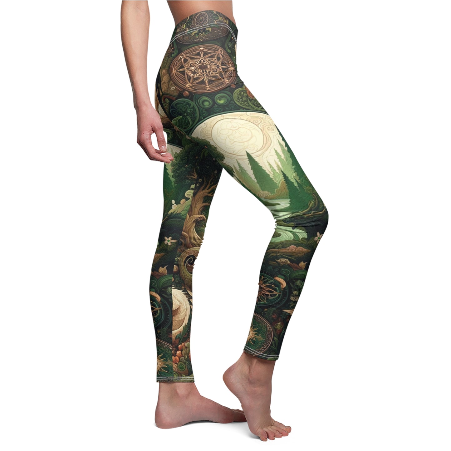 EnchantedForest Women's Leggings: Mystical Charm