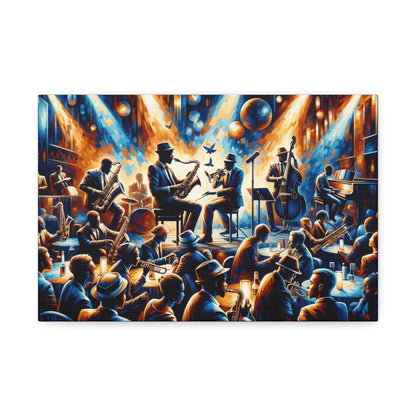 Jazz Rhythms: Captivating Club Scene Canvas Art