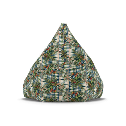 Botanical Pixel Harmony Bean Bag Chair Cover