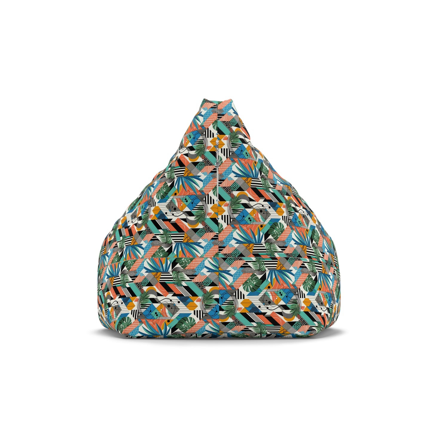 Tropical Geometric Bliss Bean Bag Chair Cover