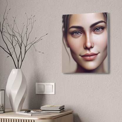 Captivating Gaze Canvas Art - Hyper-Realistic Portrait of Beauty