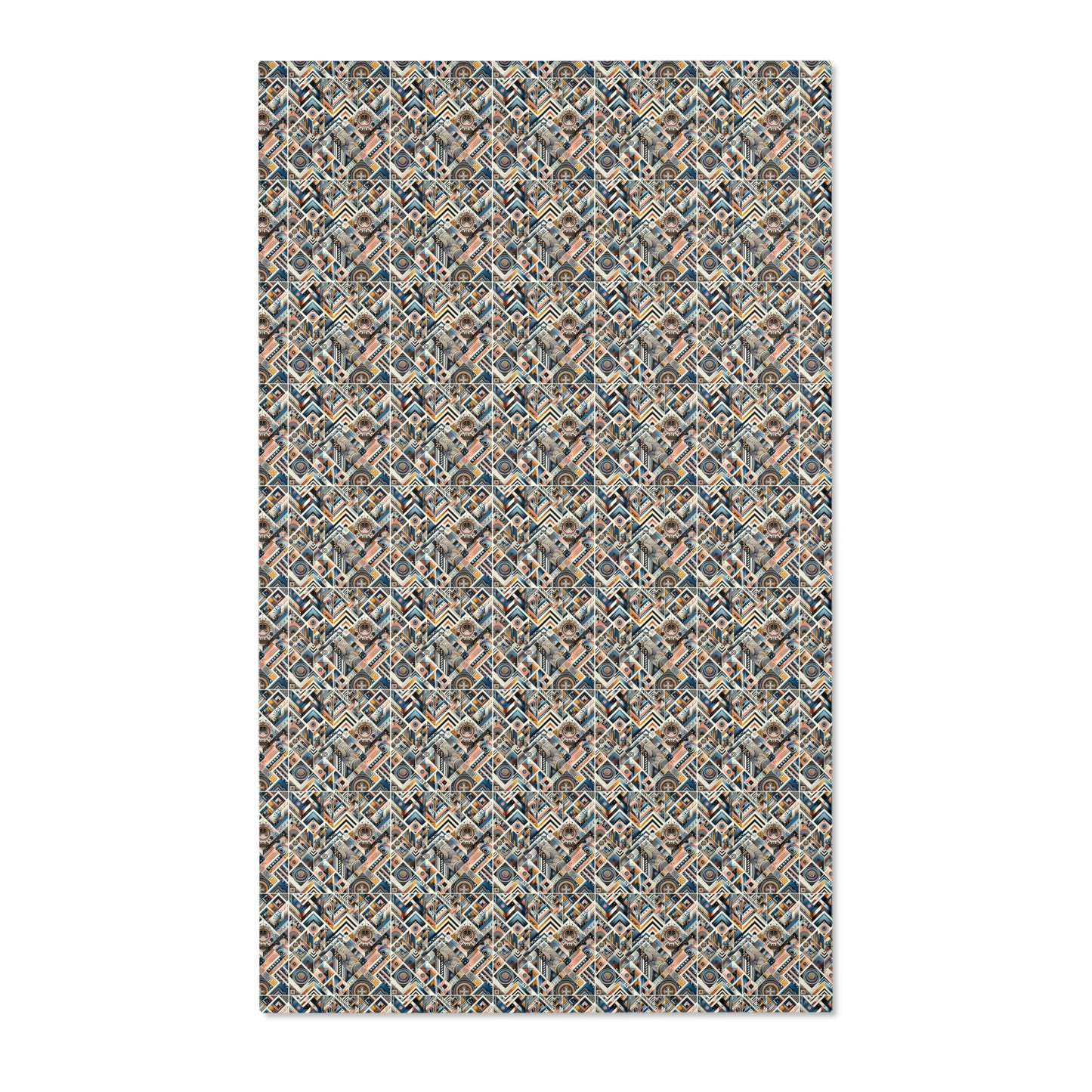 Global Tapestry: Eclectic Geometric & Cultural-Inspired Area Rug