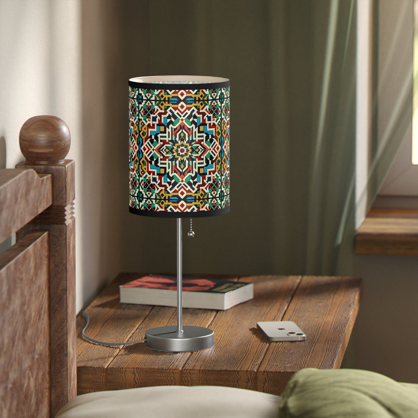 Marrakech Majesty Table Lamp with Moroccan Mosaic Pattern