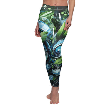 GreenTech High-Waisted Women's Leggings: Nature Meets Innovation