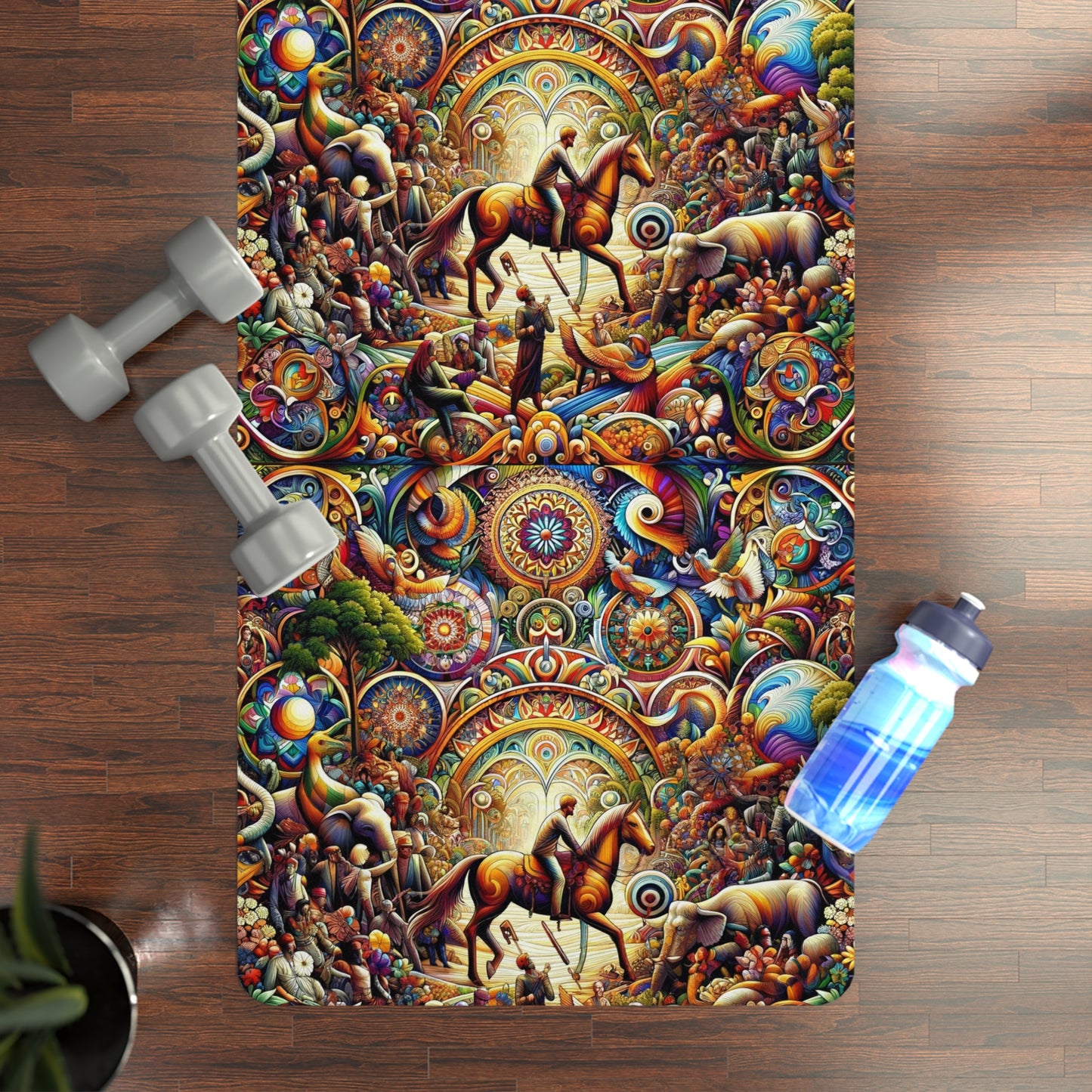 Voyager's Delight Yoga Mat - Luxurious Microfiber with Exquisite Global Design