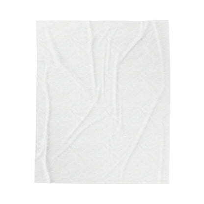Geometric Harmony: Modern Velveteen Plush Blanket