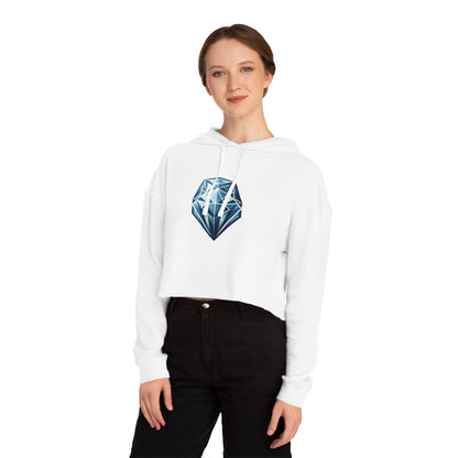 Crystal Edge Hoodie - Sleek Geometric Gemstone Design