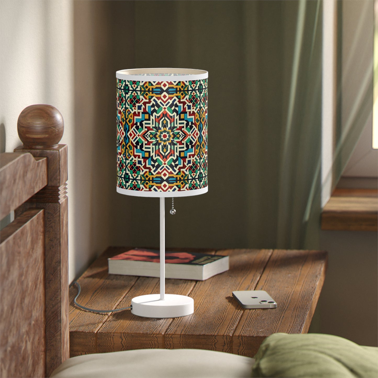 Marrakech Majesty Table Lamp with Moroccan Mosaic Pattern