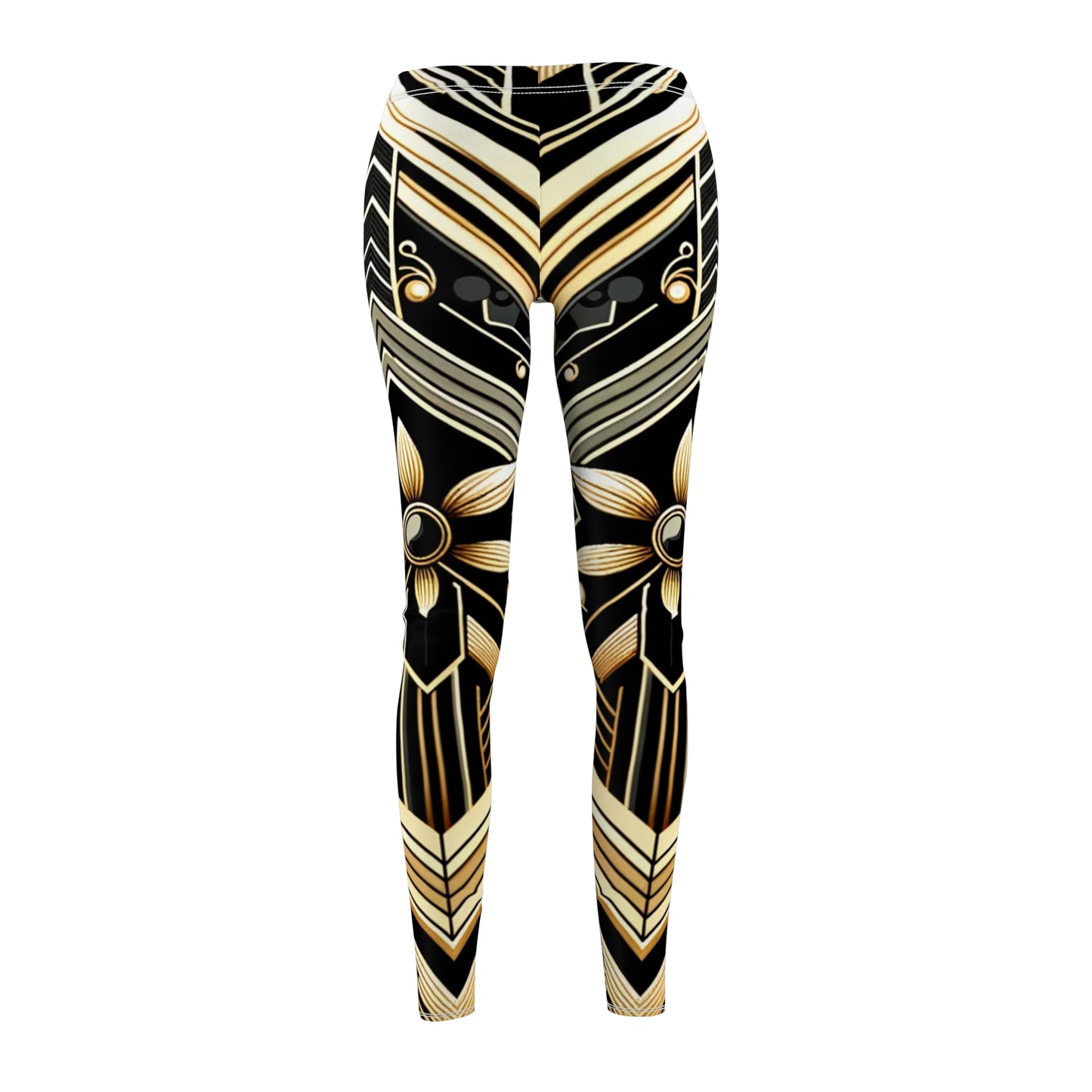 DecoGlam High-Waisted Women's Leggings: Modern Elegance Meets Vintage Chic