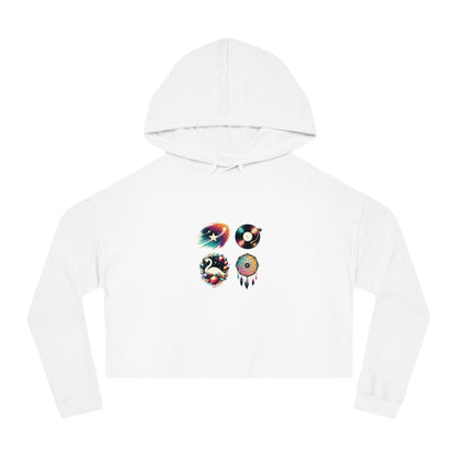 Starry Melody Hoodie - Elegant Swan & Boho Dreamcatcher Design