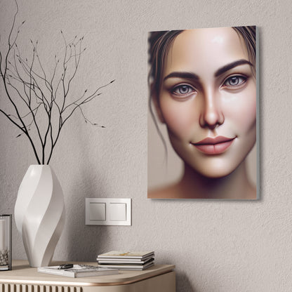 Captivating Gaze Canvas Art - Hyper-Realistic Portrait of Beauty